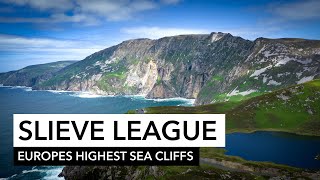 Slieve League cliffs Donegal Ireland 4K [upl. by Enelav]