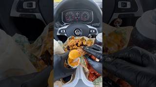 Wingstop feast in my car 🍗🔥 asmr food mukbang [upl. by Enitsua]