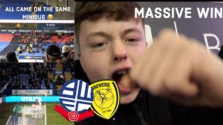 BOLTON CONTINUE FORM BY BEATING BURTON 10  ABSOLUTLEY MASSIVE WIN  BWFC V BAFC [upl. by Amadis694]