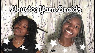 How To Do Yarn Braids  Affordable Hairstyle [upl. by Meihar]