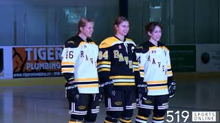 Under 22 Womens Hockey  Mississauga Hurricanes vs Waterloo Ravens [upl. by Isbella653]