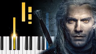 The Witcher  Toss a Coin to Your Witcher Jaskier Song  Piano Tutorial [upl. by Leverick]