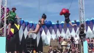 Secret Garden Party 2014  Blindfold Bungee Boxing [upl. by Attenauqa971]