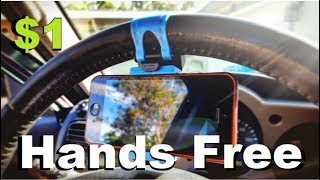 Random Reviews Ep 27 1 Car Steering Wheel Phone Mount [upl. by Mraz472]