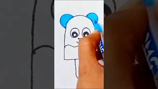 Cute ice cream drawing easy and simple drawing for kids and toddlers shorts ytshorts satisfying [upl. by Dhar]