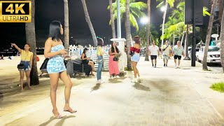 Night Walk Pattaya Beach Road Thailand 2024 [upl. by Atiuqiram833]