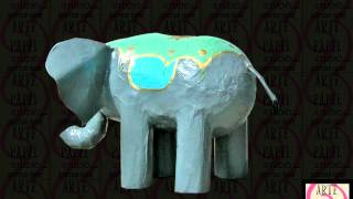 ELEPHANT en papier maché réalisé par Arte Papel Studio [upl. by Nirred261]