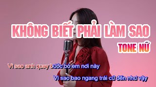 Không Biết Phải Làm Sao Karaoke Nữ  Dương Lan Nhi x ViAM  Hy vọng sau này yêu một người khác [upl. by Meeka750]