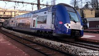 SNCF TER CentreValdeLoire annonces TER destination Le Mans ⚠ dernières voitures hors quai [upl. by Egwan]