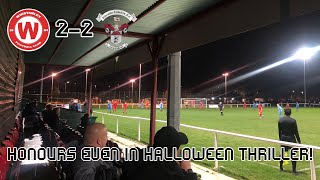 HONOURS EVEN IN HALLOWEEN THRILLER  Winstanley Warriors 22 Thornton Cleveleys Matchday Vlog [upl. by Ennahgiel]