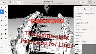 Drawing The Lightweight Paint App for Linux [upl. by Ayad]