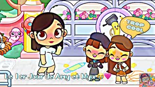 Le 1er jour d’école de mes filles 👧🏼 jumelles 👯 sur Avatar World  😍😍 with voice 🤍🤎🖤 [upl. by Loos]