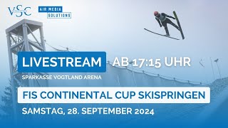 Sparkassen FIS Continental Cup Skispringen 2024  Klingenthal  Samstag [upl. by Eimaral561]