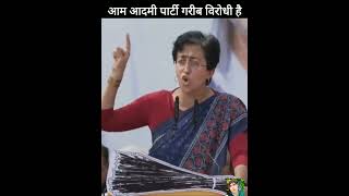 Delhi CM Atishi said that Aam Aadmi Party is antipoor [upl. by Atikaj]