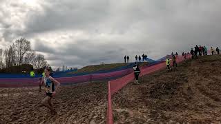 Course U18cadets au cross des championnats de France à Cap découverte le 10 mars 2024 [upl. by Adnohryt]