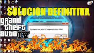 Solución definitiva GTA IV Seculauncher Failed to start application 2000 en Español fix [upl. by Floeter]