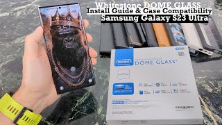 Samsung S23 Whitestone Dome Glass Screen Protector  Install Guide [upl. by Aliakim]