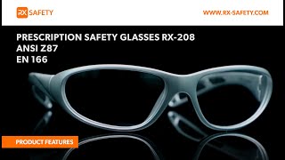 Prescription Safety Glasses RX208  ANSI Z87 and EN 166  RX Safety [upl. by Evander]