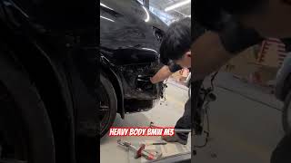 Repairing Car body BMW M3  CAr body Repair Denting and painting car automobile auto [upl. by Anaihk240]