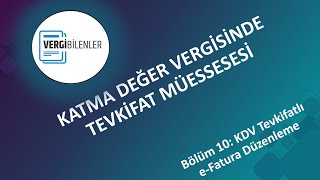 KDV TEVKİFATI BÖLÜM 10 KDV Tevkifatlı eFatura Düzenleme [upl. by Renard]