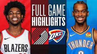 TRAIL BLAZERS at THUNDER  FULL GAME HIGHLIGHTS  January 23 2024 [upl. by Till]