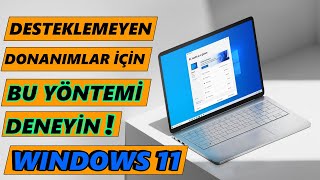 Desteklemeyen Bilgisayara Kolay Yöntemle Windows 11 ISO Oluşturma FARKLI YÖNTEM 👈👈 [upl. by Emmalynn521]