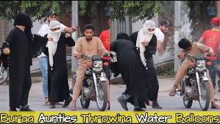 Burqa Aunties Throwing Water Balloons  Part 3   Lahorianz [upl. by Terence]