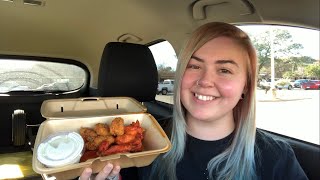 WingStop Mukbang  Boneless BoneIn Thighs and Cheese Fries🤤  Messy Smacking Slurping Sounds [upl. by Annoeik]