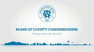 Board of County Commissioners  November 28 2023 [upl. by Engedi]