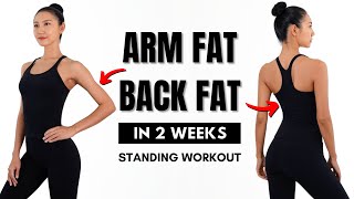 LOSE ARM FAT  BACK FAT in 2 weeks  Bra Bulge Armpit Fat [upl. by Nosliw]