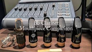 Clarinet Mouthpiece Comparison l Vandoren Selmer DAddario Clarke Fobes [upl. by Attenra]