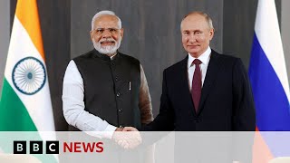 India’s PM Modi on twoday visit to Russia  BBC News [upl. by Stiruc966]