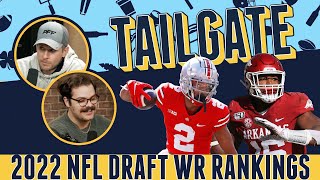 2022 NFL Draft Wide Receiver Rankings amp Superlatives  PFF Tailgate [upl. by Tjon]