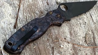 Project Maxamet PM2 Full Review Modified Spyderco Paramilitary 2 Factory Second [upl. by Ilaw]