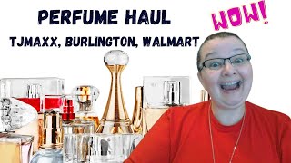 Perfume Haul  TJMAXX Burlington Walmart [upl. by Nehttam]