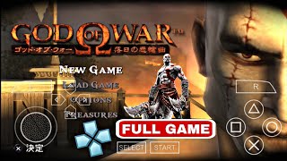 God of War  Rakujitsu no Hisoukyoku  Full Game Walkthrough PSP  PPSSPP Emulator Android Game Play [upl. by Garald]