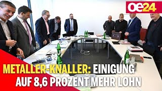 MetallerKV Einigung auf 86  mehr Lohn [upl. by Adnilahs200]