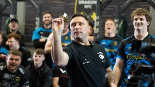 Gerwyn Price 9 Darter  Dragons TV Gerwyn Price vs Joe Westwood [upl. by Cohbert232]