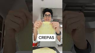 Crepas un básico de la cocina Esta receta es la mejor con dulce o salado receta tips crepas [upl. by Leuqram29]