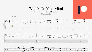 Greyhounds  Whats On Your Mind revisited bass tab [upl. by Ely]