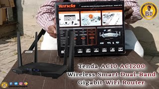 ਵਧੀਆ ਵਾਈਫਾਈ ਨੈਟਵਰਕ ਲਈ Tenda AC10 AC1200 Smart DualBand Gigabit WiFi Router [upl. by Mok531]