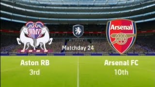 Arsenal FC is going against Aston RB on My Leauge  eFootball 2024 [upl. by Eelan]