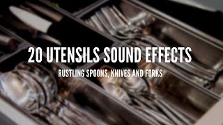 Utensils Sound Effects  Kitchen Tools Foley [upl. by Glory]