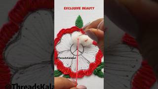 Stunning Flower Embroidery Designs  Hand Embroidery Design shorts embroidery [upl. by Nyre685]