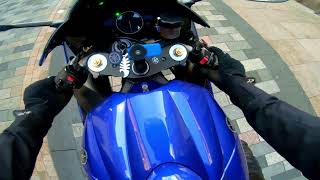 Can You Ride A SportsBike at 65quot  Yamaha R1 Tall Rider Review [upl. by Orabelle]