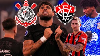 🔴HUGO SOUZA FALHA MAIS TIMÃO VENCE VITÓRIA NO BRASILEIRÃO Vitória 1x2 Corinthians PÓSJOGO [upl. by Gusba282]