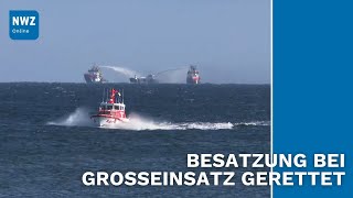 Öltanker brennt auf Ostsee vor Kühlungsborn [upl. by Stickney]