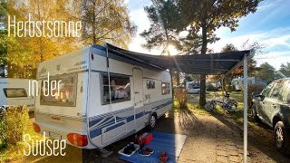 Herbstsonne in der Südsee  Mit dem Wohnwagen im SüdseeCamp  Lüneburger Heide [upl. by Nessy]