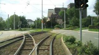 Fahrerkabinenmitfahrt Linie 3  Teil 12  2009  Gera und seine Straßenbahn [upl. by Houlberg917]