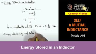 Class 12 Physics  Self amp Mutual Induction  8 Energy Stored in an Inductor  For JEE amp NEET [upl. by Naivat]